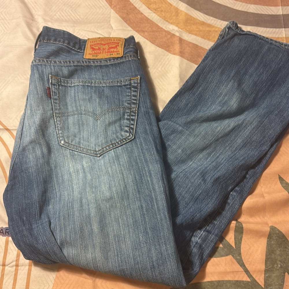 3/$10 Levi’s Men’s 514 Denim Straight Fit Jeans 34x30 - Picture 7 of 8
